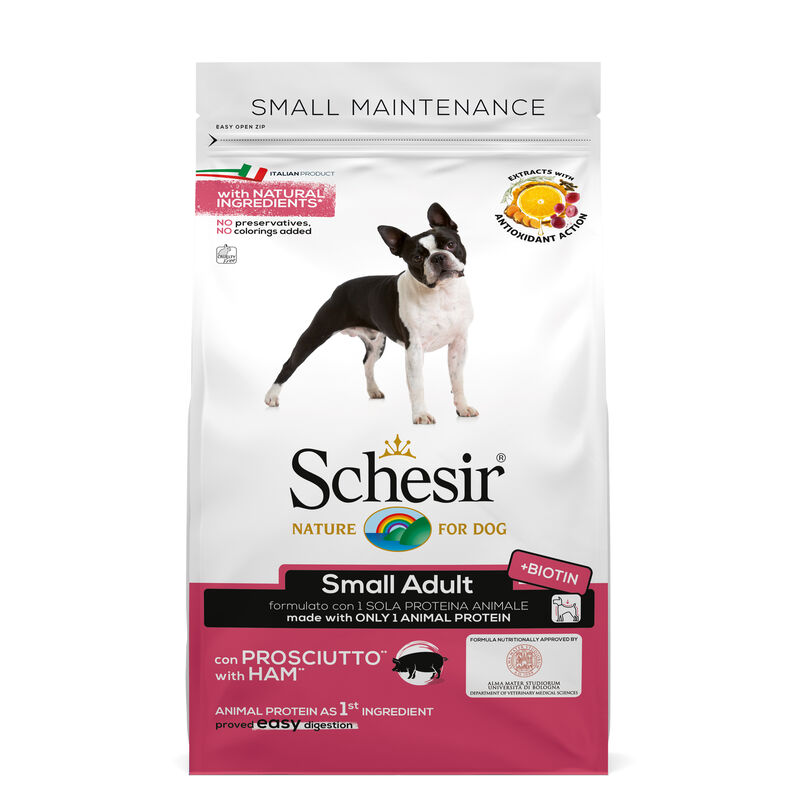 Schesir Dog Small Adult con Prosciutto 2 kg