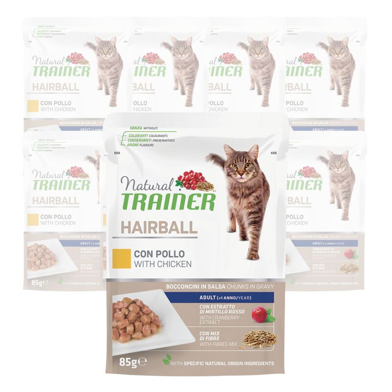 Natural Trainer Cat Hairball con Pollo 85 gr