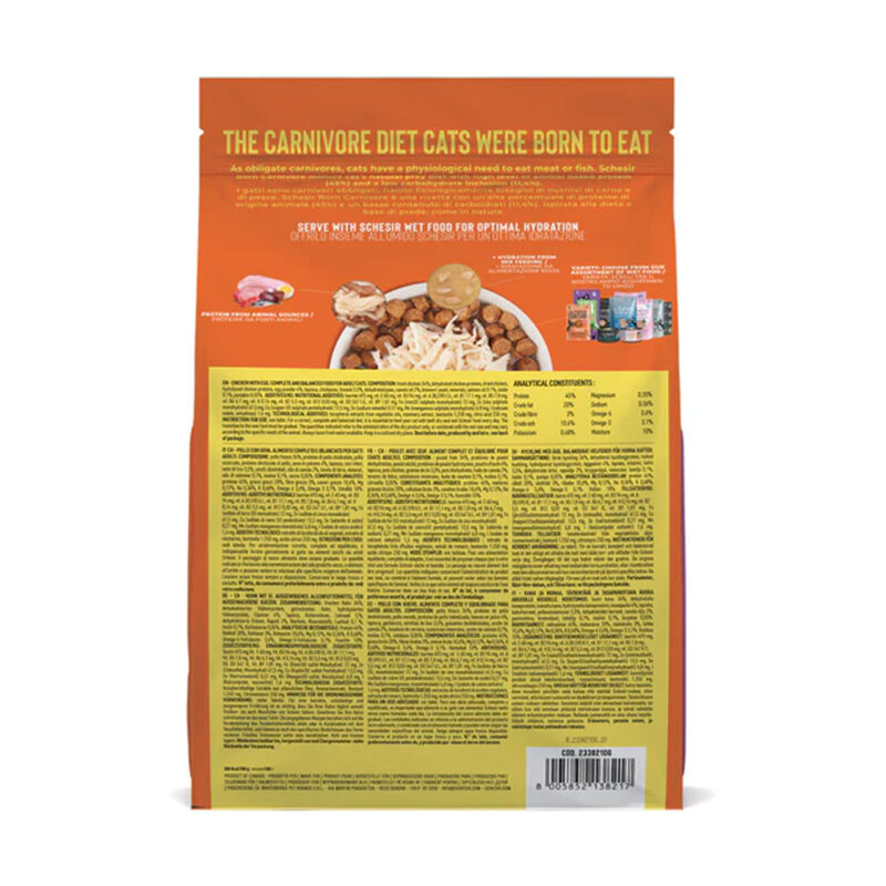 Schesir Born Carnivore Cat Adult Pollo con Uovo 1,25 kg