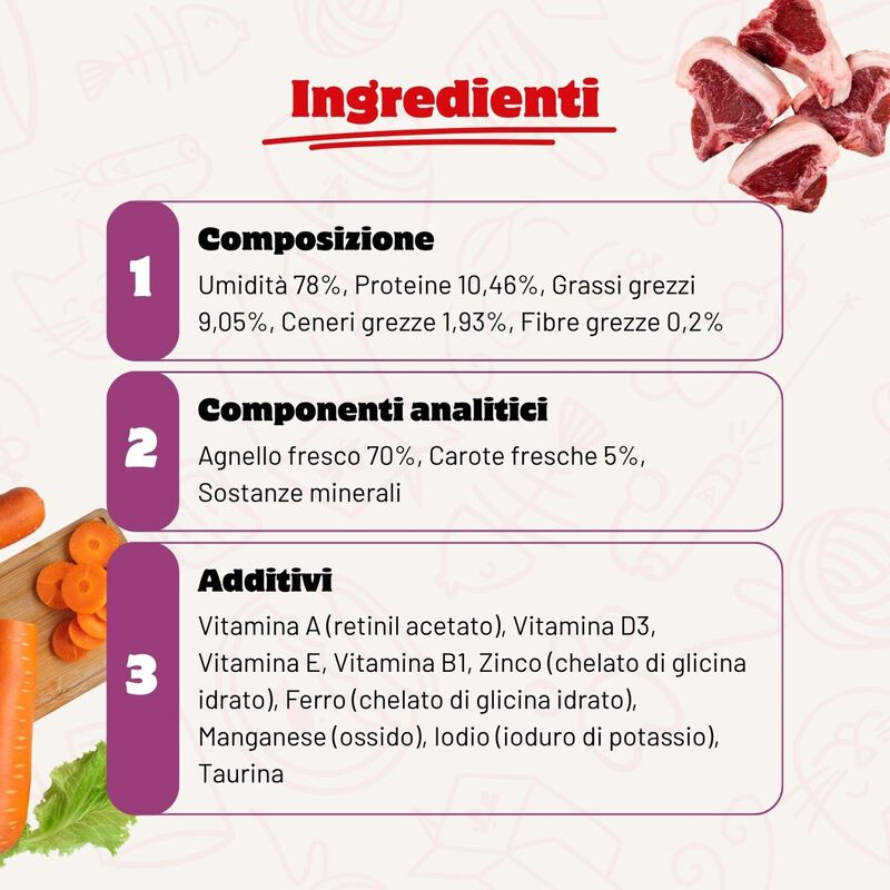 Real Bowl Rag&ugrave; per gatti adulti con Agnello 80 gr