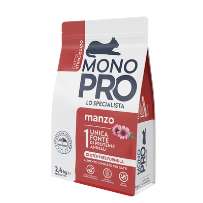Monopro Cat Adul Sterilized Manzo 2,4kg