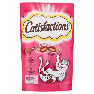 Catisfactions Snack Cat Manzo 60 gr