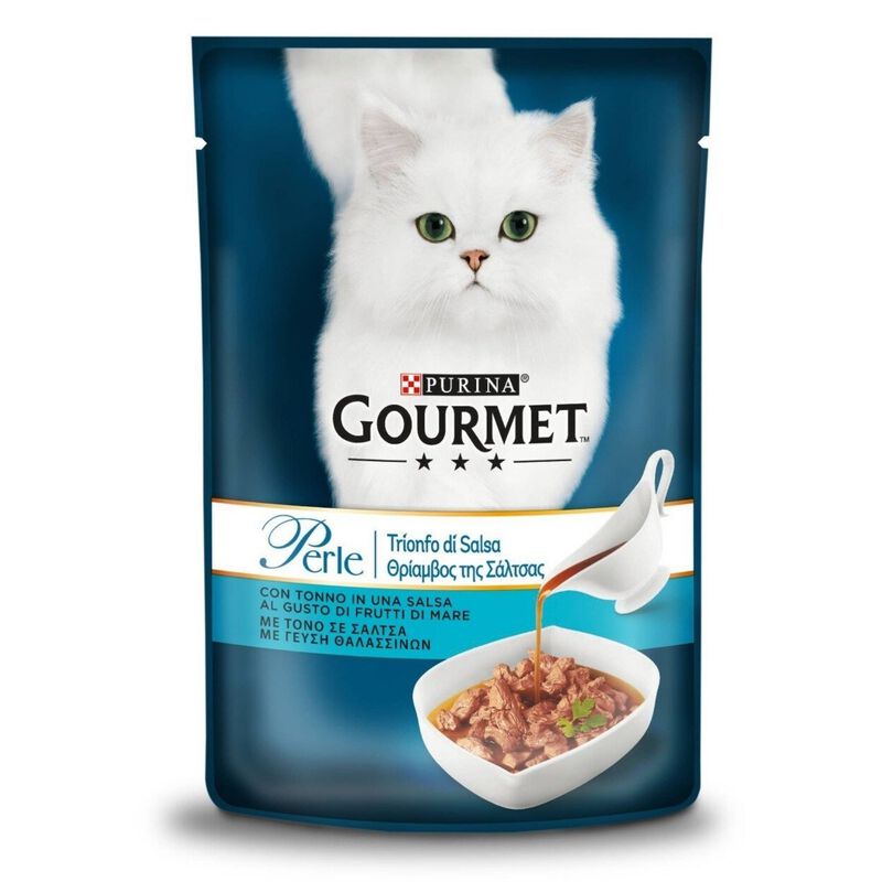 Gourmet Perle Cat Adult Trionfo di Salsa con Tonno 85 gr
