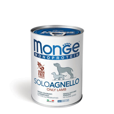 Monge Monoprotein Dog Adult  Grain Free Solo Agnello 400 gr