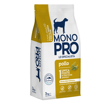 Monopro Dog Adult Medium&Large Grain Free Pollo 3 kg