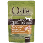 O-life Cat Adult Straccetti in salsa con Tacchino fresco con olivello spinato 85 gr