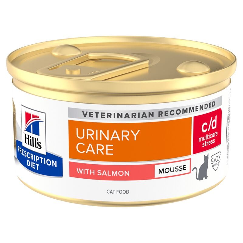 Hill's Prescription Diet c/d Multicare Stress Mousse per gatti adulti con Salmone 85 gr