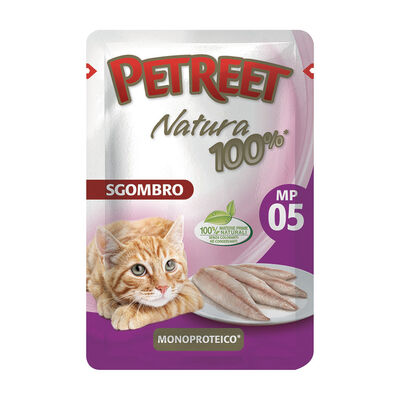 Petreet Cat 100% monoproteico bustina Sgombro 70 gr