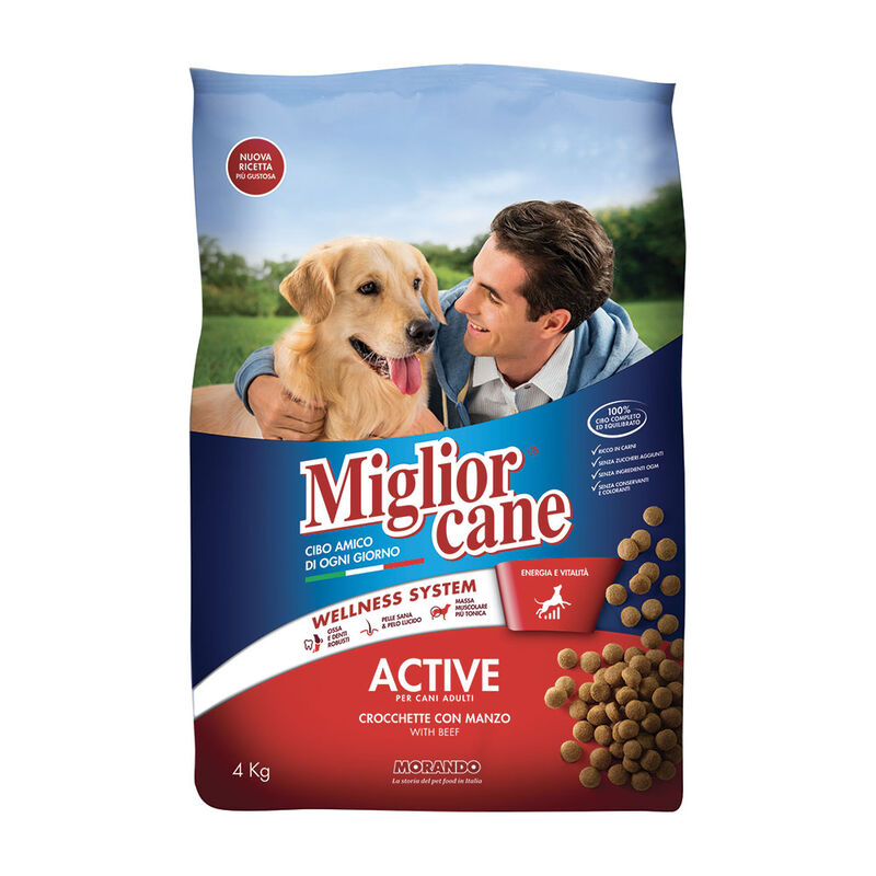 Migliorcane Dog Active con Manzo 4 kg