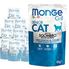 Monge Grill Cat Senior Bocconcini in jelly ricco in Sgombro 85gr image number 0