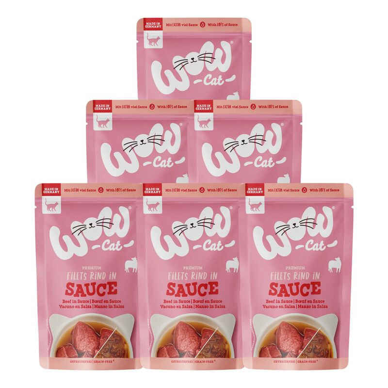 Wow Cat Adult Manzo in Salsa 85 gr