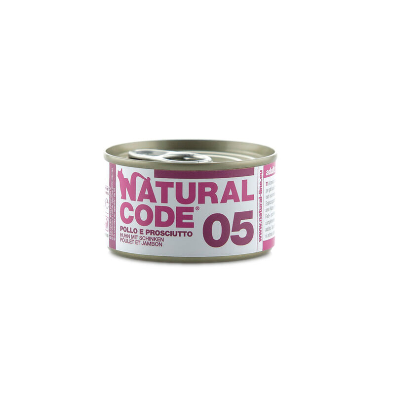 Natural Code Cat Pollo e Prosciutto lattina 85g n.05