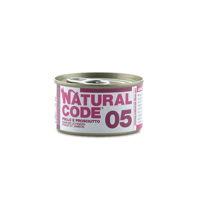 Natural Code Cat Pollo e Prosciutto lattina 85g