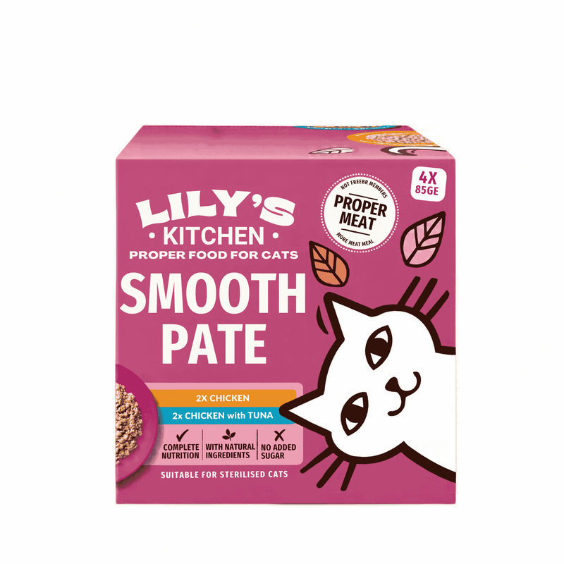 Lily's Kitchen Smooth Pat&eacute; per gatti Pollo 4pzx85 gr