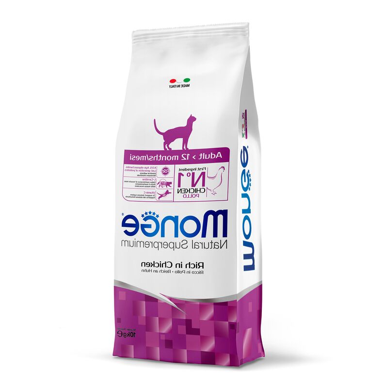 Monge Natural Superpremium Monoprotein per gatti adulti Pollo 10 kg