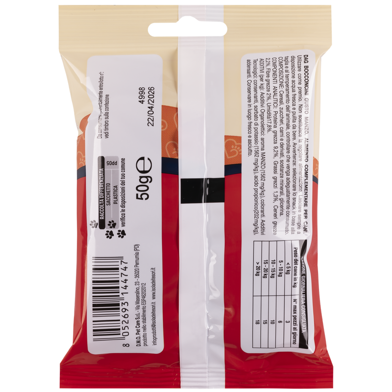 Dag Snack Bocconcini Manzo 50gr