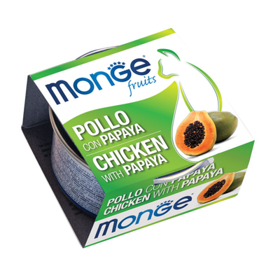Monge Fruits Cat Adult pezzetti di Pollo con papaya 80gr
