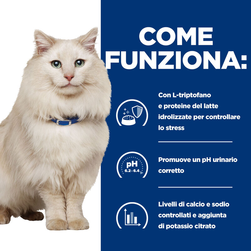 Hill's Prescription Diet Cat c/d Multicare Stress spezzatino aromatizzato con tonno e verdure 82gr