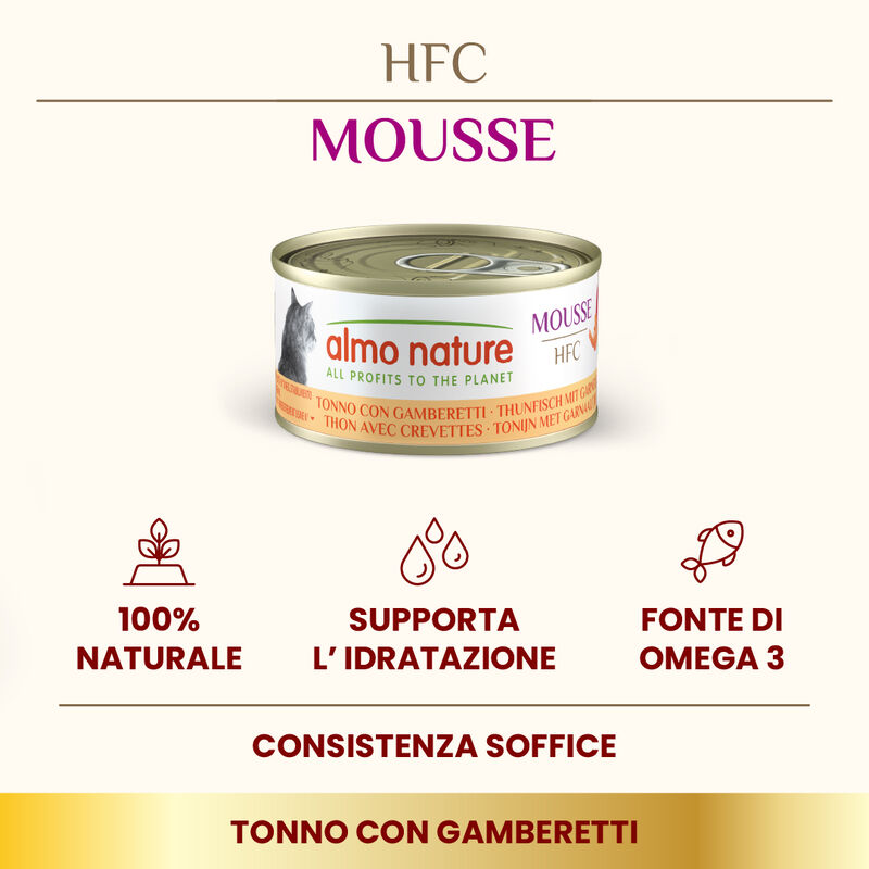 Almo Nature HFC Cat Adult Tonno con gamberetti 70gr