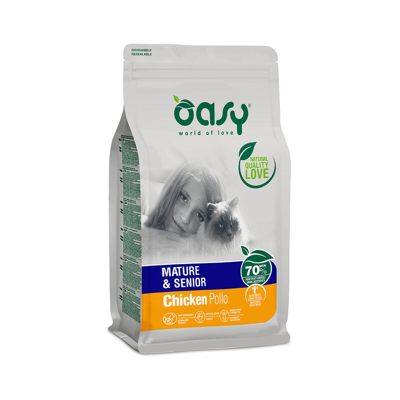 Oasy Cat Mature Senior Pollo 1,5 Kg