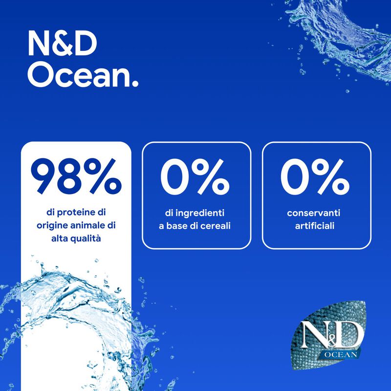 N&D Farmina Ocean Dog Adult Medium & Maxi Merluzzo, Zucca & Arancia 2,5 kg