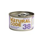 Natural Code 38 Gatto con Tonno, Manzo e Olive 85 gr 
