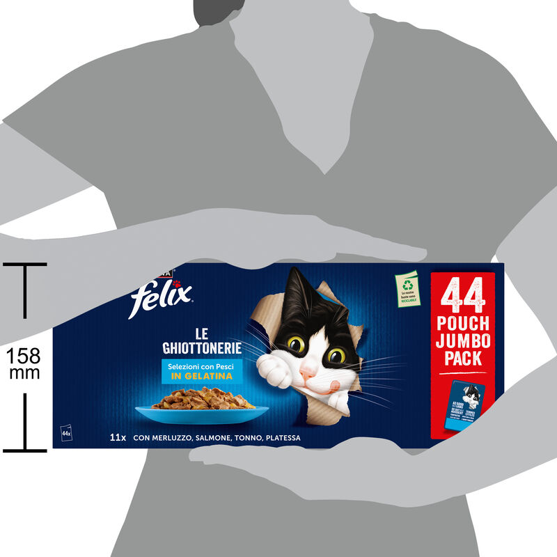 Felix Le Ghiottonerie Selezioni con Pesci in gelatina 44x85 gr