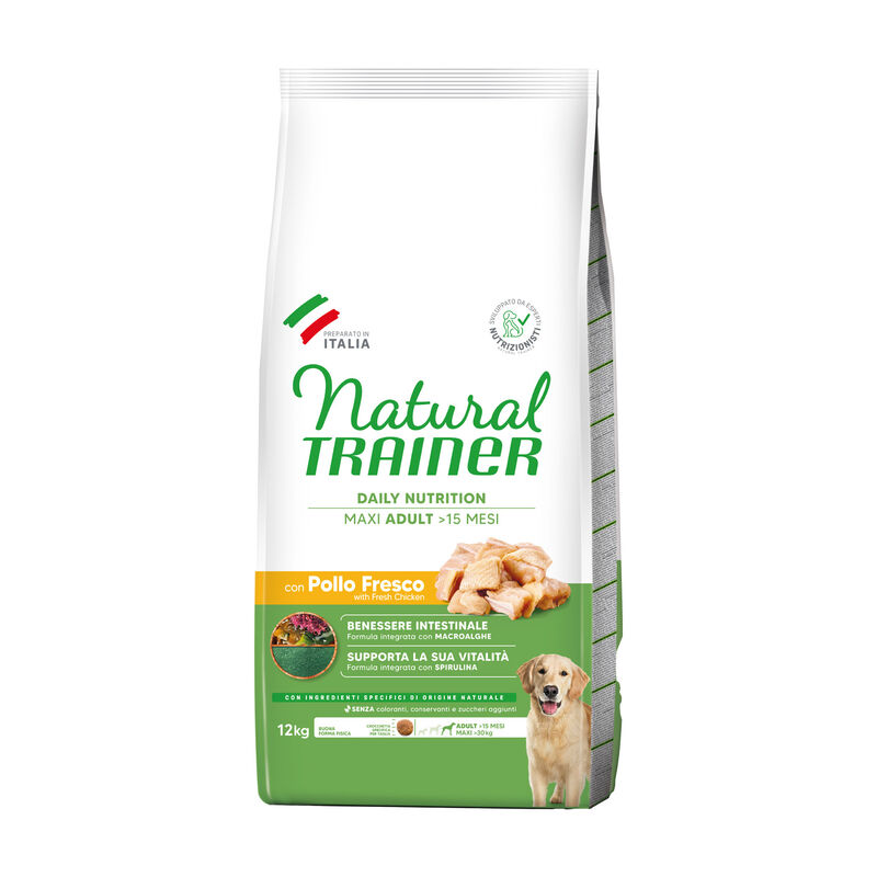 Trainer Natural Dog Maxi Adult Pollo Fresco e Riso 12 kg