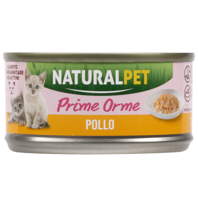 Naturalpet Prime Orme Kitten Pollo 70gr