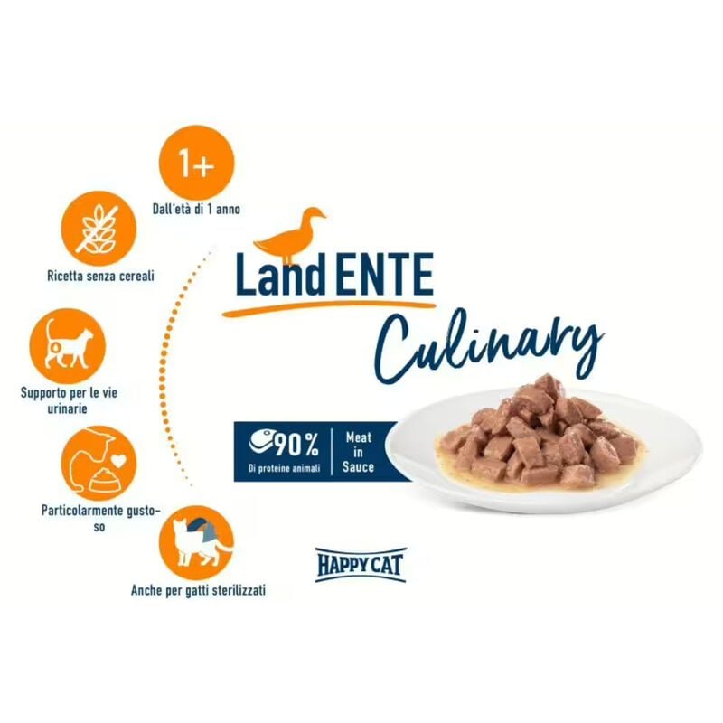Happy Cat Culinary Anatra in Salsa 85 gr