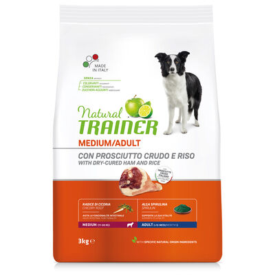 Natural Trainer Dog Adult Medium Prosciutto Crudo 3 kg