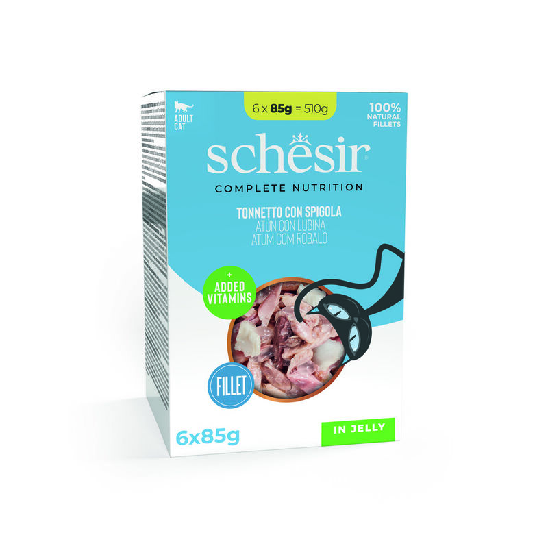 Schesir Cat Tonnetto con Spigola Buste 6x85 gr