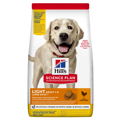 Hill's Science Plan Dog Light Large Breed Adult con Pollo 12 kg