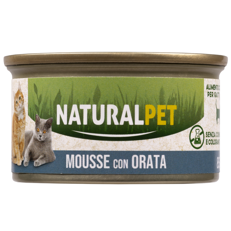 Naturalpet Cat Adult Mousse con Orata 85 gr