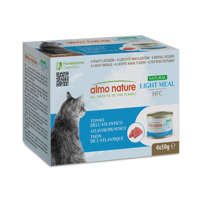 Almo Nature Cat HFC Light Meal Tonno dell'Atlantico 4x50gr