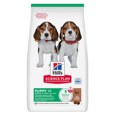 Hill's Science Plan Dog Puppy Medium con Agnello e Riso 2,5 kg