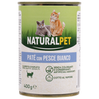 Naturalpet Cat Adult Paté Pesce Bianco 400 gr image number 0