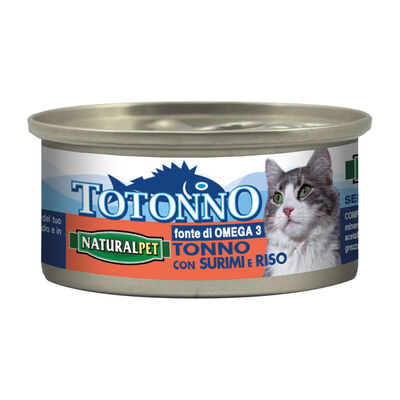 Naturalpet Totonno Cat Adult Tonno Surimi e Riso 170 gr