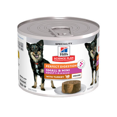 Hill's Science Plan Perfect Digestion Dog Adult Small & Mini Mousse con tacchino 200gr