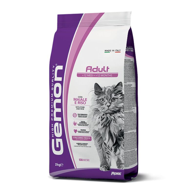 Gemon Cat Adult con Maiale e Riso 2 kg