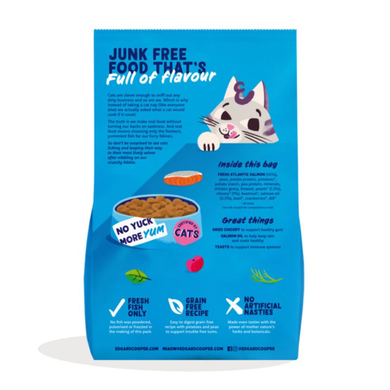 Edgard & Cooper Cat Adult al Salmone 4 kg