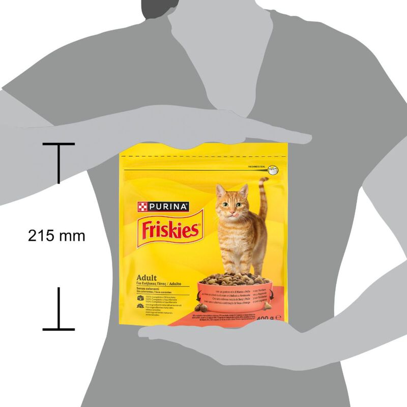 Friskies Cat Adult Mix con Manzo, Pollo e Verdure 400 gr