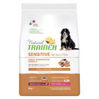 Natural Trainer Sensitive Dog No Gluten Medium & Maxi Puppy & Junior con Salmone 3 kg.