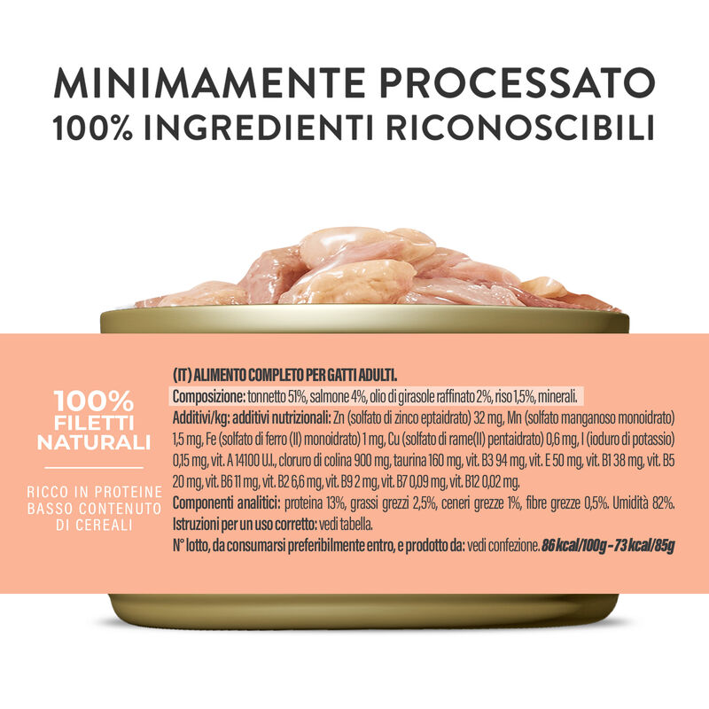 Schesir Complete Nutrition Gatto Tonno e salmone Jelly 85g