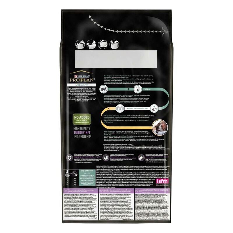 Purina Pro Plan LiveClear Cat Kitten ricco In Tacchino 1,4 kg