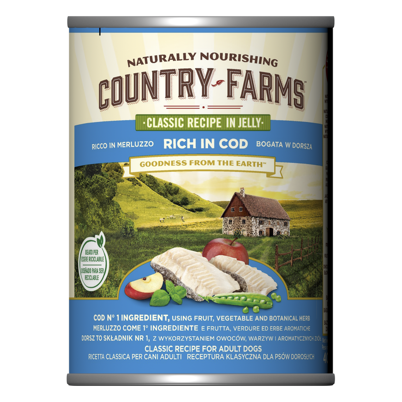 Purina Country Farms Dog Adult con Merluzzo 400 gr