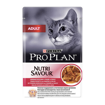 Purina Pro Plan Cat Adult Teneri Pezzetti in Salsa con Anatra 85 gr