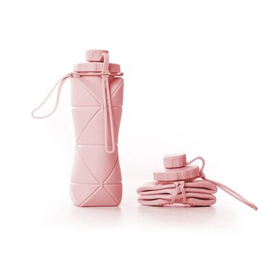 Leo Pet Borraccia pieghevole per cane e gatto 600 ml Rosa