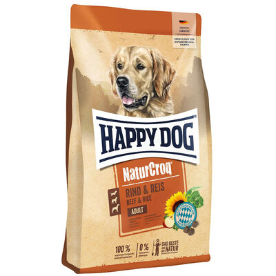 Happy Dog Adult NaturCroq Manzo e riso 4 kg