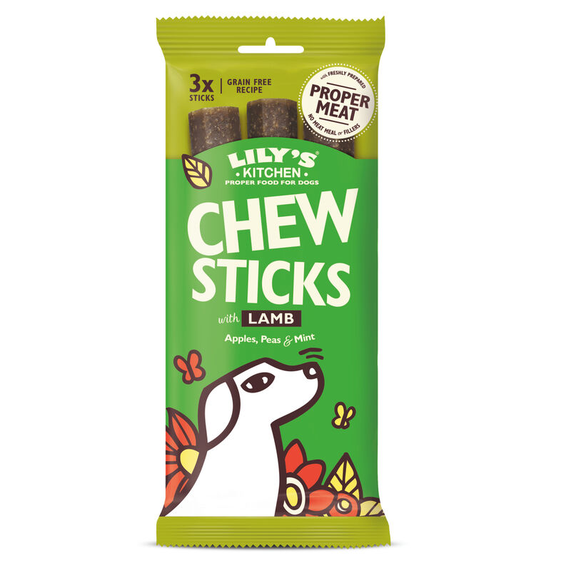 Lily's Kitchen Dog Adult Snack Chew Sticks with Lamb, Agnello 120 gr